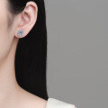 S925 Silver Moissanite Opera Earrings for Women, Luxurious and Versatile-0-2