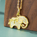 wholesale 925 Silver Dunhuang Six-Tusked White Elephant Versatile High-End Pendant Necklace for Women, Wholesale-0-1
