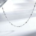 24K Gold-Plated Sterling Silver Bubble Bead Fairy Necklace, Versatile and Minimalist-0-0
