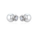 wholesale 925 Sterling Silver French Elegant Camellia Pearl Earrings Detachable Two-Way Wear Earrings for Women Wholesale-0-4