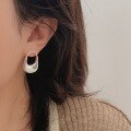 wholesale S925 sterling silver glossy handbag earrings for women, small and unique design, versatile and high-end, new French-style ear accessories-0-4