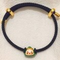 wholesale Metal material, cute rice dumpling baby for Dragon Boat Festival, creative internet-famous baked porcelain non-fading exquisite bracelet, freely matched, fashionable and unique-0-9