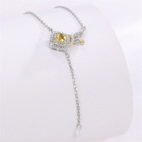 wholesale S925 Sterling Silver Fish Has You Necklace for Women, Versatile Small and Unique Design Retro Pendant Chain for Girlfriend, Light Luxury Collarbone Chain-TL004325>925 silver