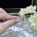 S925 Sterling Silver Spinel Ring, Women's Light Luxury Minimalist Original Design-0-0