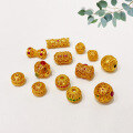 wholesale Metal material: Gold-plated 925 silver hollow ball large spacer bead accessory bracelet DIY handmade semi-finished product new special offer-0-0