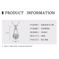 S925 Sterling Silver D Color Moissanite Teardrop Pendant Necklace-0-16