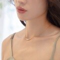 wholesale S925 Silver New Korean Japanese Sweet Style Necklace for Women, Playful Shell Pearl Choker Necklace, Direct from Manufacturer-0-1