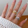 wholesale S925 Sterling Silver Wedding Style Ring for Women, Exquisite and High-End Crown Design, Trendy and Fashionable Cute Princess Style Band-0-0