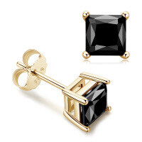 S925 Sterling Silver Square Earrings with Moissanite, Simple and Chic for Commuting.-Style H [Clearance Sale with Free Shipping]  4.5mm