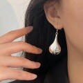 wholesale S925 Sterling Silver Exaggerated Teardrop Drop Earhooks for Women, Small and Luxurious, Fashionable Heavy Work, High-End Feel-0-0