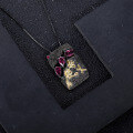 wholesale 925 Silver Designer High-End Gemstone Pendant Secret Garden Natural Style Rose Garnet Necklace Pendant-0-2