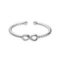 wholesale S925 Silver Ring Women's Japanese and Korean Style Fashion Twist Infinity Figure 8 Adjustable Index Finger Ring J5075-0-4