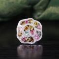 wholesale S925 Sterling Silver Luxury Multi-Gemstone Natural Tourmaline Ring, Exaggerated European and American Cross-Border Ring-0-0