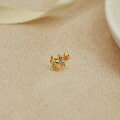 wholesale S925 Sterling Silver Punk Hip-hop Spider Body Piercing Jewelry Cartilage Threaded Ear Stud-0-4