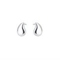 wholesale S925 Sterling Silver Minimalist Waterdrop Stud Earrings, French-inspired Indie Design, Gift for Girlfriend or Best Friend-0-4