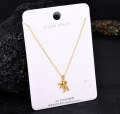 Sterling Silver Gilded Diamond-Cross Pikaxiou Pendant Necklace-0-25