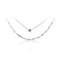 wholesale S925 Sterling Silver NaLan Women's Korean-style Small Fresh Light Bead Simple and Elegant Double-layer Girly Collarbone Necklace D7042-0-4