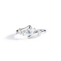 Sterling Silver Moissanite Couple Rings, Unique Minimalist Design, Manufacturer Direct-0-5