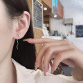 wholesale S925 Sterling Silver Retro Korean Style Ins Clover Flower Ear Thread Creative Small Fresh Trendy Earrings for Women-0-3