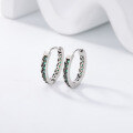 wholesale 925 Silver Full Zircon Retro Ins Style Earrings for Women, Light Luxury Fashion Minimalist Design Exquisite Elegant Ear Accessories-0-2