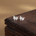 wholesale 925 Sterling Silver Lava Butterfly Studs Earrings For Women-0-1