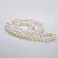 Metal Freshwater Pearl Necklace, Mother's Day Gift-0-1
