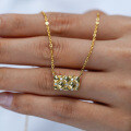 14K Gold-Plated S925 Silver Pendant with 1-Carat Moissanite Necklace-0-4