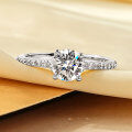 Gold-Plated Brass Women's Fashion Cubic Zirconia Full Diamond Design Luxury Ring-0-0