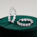 925 Silver Moissanite Earrings, Fashionable and Elegant Cross-Border Personality Studs, Amazon Best-Seller-0-4