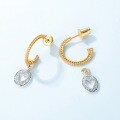 wholesale S925 Sterling Silver Hollow Heart Earrings for Women, Autumn and Winter New Korean Japanese Light Luxury Style Fashion Trend Ear Hooks Manufacturer Wholesale-0-4