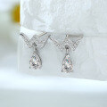 wholesale 925 Sterling Silver Crown Ring Earrings Necklace Jewelry Set-0-2