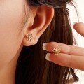 wholesale S925 Sterling Silver Celtic Knot Earrings for Women, Yunchian New Arrival, Light Luxury, Niche, High-End, Versatile Wholesale-0-2