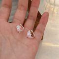 wholesale S925 Sterling Silver Camellia Pearl Ear Clip, New Ins Simple and Stylish Design Earrings-0-2