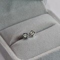 wholesale Sterling Silver S925 Minimalist Square Stud Earrings for Women, Korean Style Small Luxe Look High-end Sensitive Skin Friendly Student Earrings-0-0