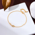 wholesale 925 Silver Gold Plated Natural Aquamarine Summer New Bud Bracelet Women's Jewelry Manufacturer Wholesale-0-2