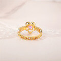 wholesale S925 Sterling Silver Original Design Floral Diamond Name Ring by Ling Cifang Jewelry, a Gift for Friends-0-2