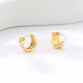 wholesale 925 Sterling Silver Small Knot Hoop Earrings With Zircon, Wholesale In Stock-0-2