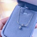wholesale S925 Sterling Silver Maker Fashion Lily of the Valley Blooming Summer Simple Necklace Light Luxury Pastoral Style Floral Collarbone Chain Gift for Girlfriend-0-0