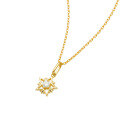 wholesale 10K Gold Japanese Minimalist Moissanite Star Pendant Necklace, Versatile and High-End Style for Women Wholesale-0-4