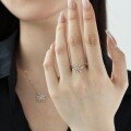 wholesale S925 Sterling Silver Earrings Necklace Ring for Women, Exquisite Daisy Design, Minimalist and Elegant Luxury Accessories-0-2