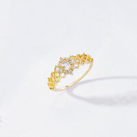 wholesale 24 Autumn/Winter Limited Edition Women's Ring "First Snow Crystal" with Natural Blue Moonstone Wholesale Place the metal material at the beginning-Natural Moonstone Ring>Size 8