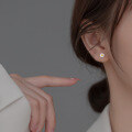 wholesale S925 silver Korean-style summer daisy earrings sweet and fresh student women's jewelry M02338-0-1