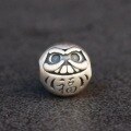 wholesale 3D Silver S999 Dharm Egg Spacer Beads Auspicious/Blessing/Determination/Victory/Dedication for Horizontal DIY Pure Silver Jewelry-0-5