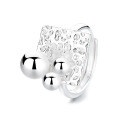 wholesale S925 Sterling Silver Trendy Commuter Ring for Women, Wide Band with Shaking Bubble Spheres, INS New European and American Style-0-5