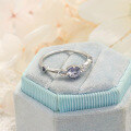wholesale S925 silver plated 14k gold with Iolite and Sapphire Japanese minimalist style ring-0-1