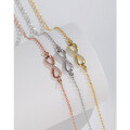 wholesale Metal: S925 Sterling Silver Infinity Figure 8 Bracelet for Women, Summer Fresh and Sweet, Cross-Border European and American Fashion, Versatile Best Friend Jewelry-0-0