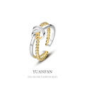 wholesale S925 Sterling Silver Open Knotted Ring, Women'sIns, In Stock Wholesale-0-0
