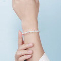 wholesale S925 Sterling Silver Baroque Natural Freshwater Pearl Adjustable Hand Chain Direct from Manufacturer-0-3