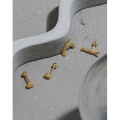 wholesale S925 Sterling Silver Irregular Bead Minimalist Screw-back Earrings for Sleeping-0-1