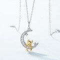 wholesale 925 Silver New Luxury Versatile Cute Bear Necklace Ins Style Pendant Choker Wholesale Customization-0-2